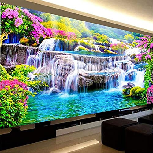 Instarry 5D DIY Diamantmålning Full Drill Diamond Painting Kit Rhinestones Broderi Väggdekoration Vardagsrummet Väggkonst Landskapsmålning 100x40 cm