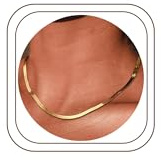 HSWYFCJY Frauen klassische Schlange Kette Fischgrätenkette Choker Halskette 3mm/5mm breite Kette Länge als Geburtstagsgeschenk für Mädchen