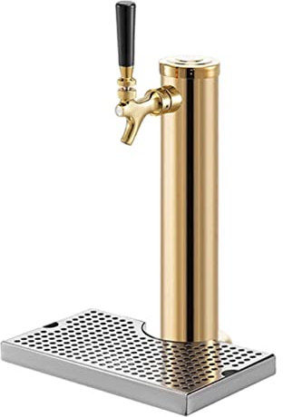YJSG Kegerator Tower,Stainless Steel Beer Tower,Beer Tower,Single Tap Draft Beer Kegerator Tower,Stainless Steel Single Faucet Draft Beer Tower for Home Brewing