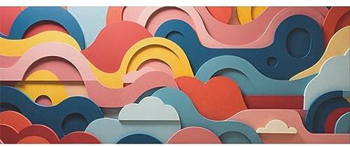 DNOVING GWP-330838374 Geschenkpapier für Kindergeburtstag, Pop-Art-Stil, 147,3 x 58,4 cm, 2 Rollen