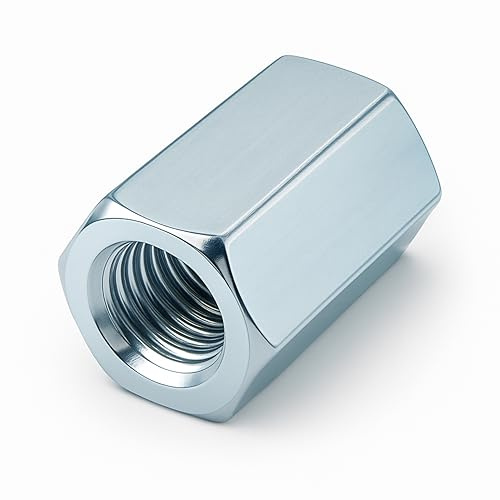 Langmutter M10 x 25 mm Verzinkt Stahl Sechskant - Verbindungsmuttern - Distanzmuffen - Größe und Menge wählbar (Gewinde: M10, Länge: 25 mm, Menge: 5 St.)