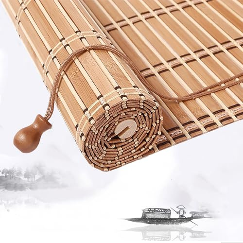 tow000ack Tenda a Pacchetto in bambù per Interni,Cortina di bambù Opaca,Natura,Tapparella Avvolgibile Bamboo,Veneziana per Finestre,Porte e Balconi,Personalizzabile,Larghezza x Altezza (70cm x 220cm)