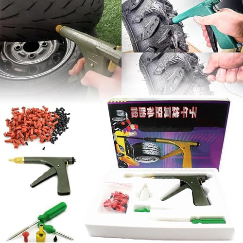 GAENZA Glorivox Rapid Plug 2.0, Rapid Plug 2.0 Reifenreparatur Glorivox, Rapidplug 2.0 Reifenstopfen-Kit Mit Pilzstopfen Für Reifenpannen Und Reifenflattern Bei Autos, Motorrädern, ATV, Lastwagen