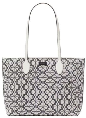 Kate Spade Flowers Shopper Shoulder Bag, Grey Cream, gray
