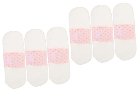 TOVINANNA 6 Piezas De Forro De Servilleta Sanitaria Almohadillas De Algodón Almohadillas Femeninas Portátiles De Tela Sanitarias Para Mujeres Almohadilla
