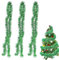 JCUGSBS 3 Pack Espumillón de Navidad, Espumillon Arbol Navidad 2m para Decoraciones Navideñas en Interior y Exterio(Verde)