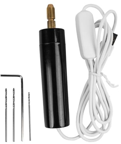 VOANZO Mini Trapano Elettrico per Artigianato 0,7-1,2 mm Piccolo Trapano a Mano per la creazione di Gioielli Fai da Te