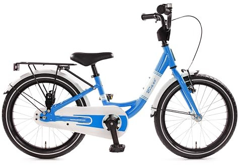 Bachtenkirch BAXI 18 Zoll Kinderfahrrad für Kinder ab ca. 4 Jahren - Höhenverstellbares Kinderfahrrad mit Rücktritt (Blau)