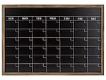 Wall Calendar, Chalkboard Style, 21.63 H x 30.75 W x 0.81 D, Black, White & Brown