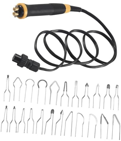 Dickly Brennstift-Set, Brandmalerei-Maschine mit 21 Drahtspitzen, Zubehör, rutschfester Griff, Brandmalerei-Stift für die Brennstation