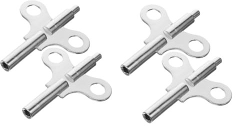 jojofuny 2 Sätze Antike Uhrfeder Fensterbelüftungssatz Uhrwerk Wanduhr-kit Uhrzeiger-kit Wandreparaturset Riesige Werkzeuge Automatisch Uhrenschlüssel Liner Adapter Stahl 2 Stück * 2