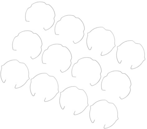 SOLUSTRE 12stücke Teiliges Metall-federclips Für Einbaustrahler Langlebige Lampenhalter Mit Federmechanismus Sicheres Befestigen Von Downlight Lampen Geeignet Für Wohn Geschäftsräume Vielse