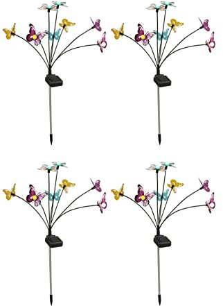 XIAOQENAN Outdoor In-Ground Lamps Butterfly Shaped Solar Garden Lights IP65 Landscape Lamps for Garden Yard Decorations Solar In-ground Lights