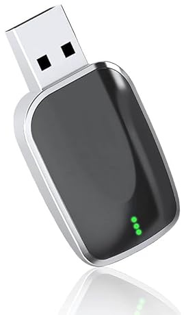 JHGFVBG CarPlay Adattatore Wireless, per MG ZS Hybrid+ Luxury (2024), Latenza Bassissima, Convertitore da Cablato a Wireless, Design Compatto,C