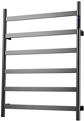 WQPMNYG portasciugamani, riscaldatore termostatico per Asciugamani in Acciaio Inox, scaldasalviette da 120 W con Timer, Elettrico da Parete, 573 mm*92,5 mm*754 mm