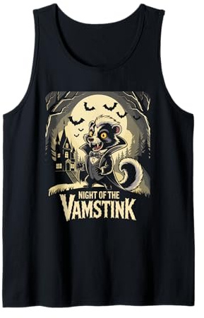 Skunk Puzza Tasso Vampiro Vamstink Halloween Canotta
