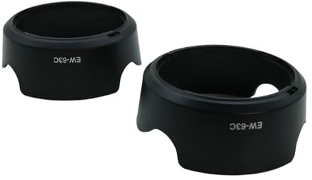 Ludom EW63C Lens Hood Shade, 58mm Digital Flower Lens Hood, for EF-S 18-55mm f/3.5-5.6 I S STM lens (Black)
