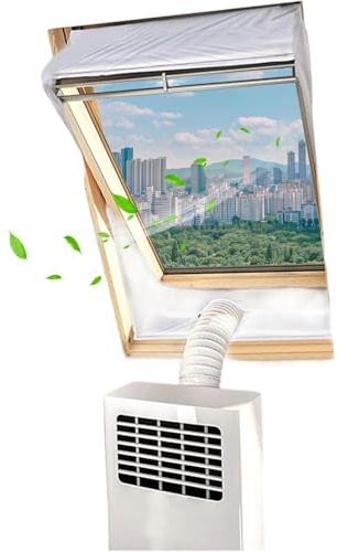 Kit para ventanas para aire acondicionado portátil, para tubo de escape de aire acondicionado, kit de ventilación para aire acondicionado móvil, para uso en apartamentos, habitaciones, salones