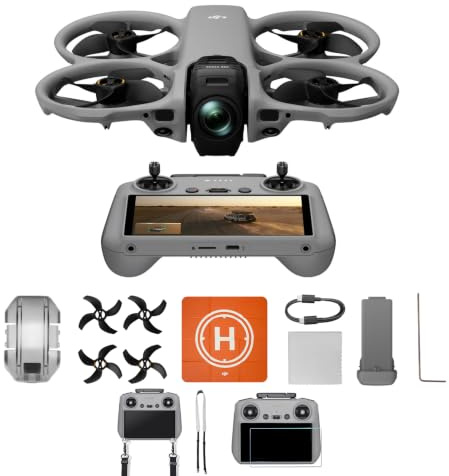 DJI Avata 360 (RC 2) con accessori, drone a 360° con imaging 8K da 1 pollice per FPV e riprese aeree, con fotocamera con paraelica, Pad di atterraggio pieghevole (RC 2 Protection Kit)