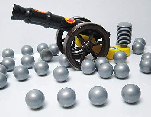 koenig-tom Bällebad24 - Kanone für Bällebad Bälle, Ballkanone Bällebadkanone Kanone Orig. inkl. 50 Kanonenkugeln