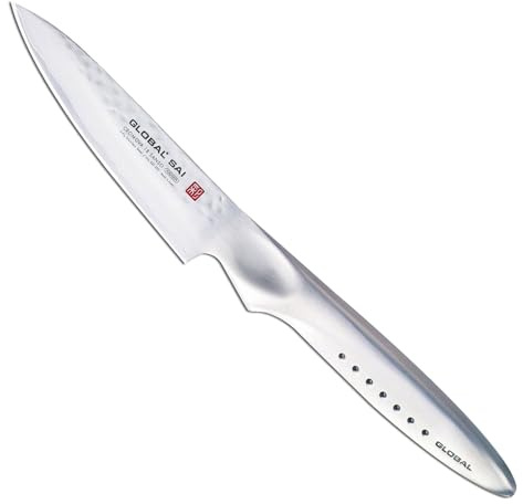 Global SAI-S02R Schälmesser 10cm Hammerdesign