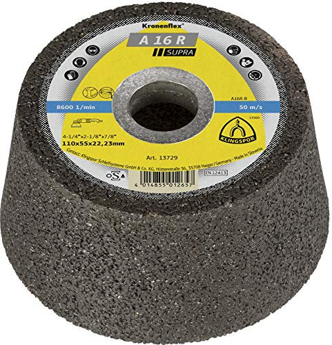 Klingspor A 16 R - Punteruolo, 110 x 55 x 22,23 mm, 6 pezzi