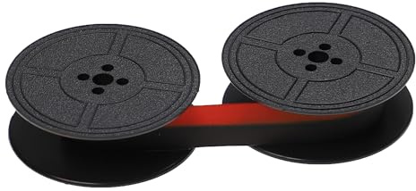 vhbw Cinta de color de escritura compatible con Olivetti Lexicon Electrica 80 E impresora de matriz o de tickets - negro, rojo