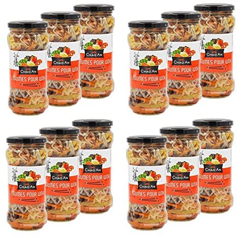 Chao'an - Lote de 12 verduras para wok (330 g)