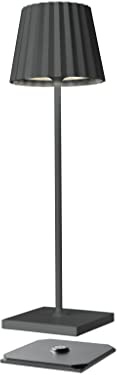 sompex Troll 2.0 LED da giardino lampada da tavolo a LED sompex | Alimentazione a batteria | Alluminio | Dimmerabile | Antispruzzo | Stazione di ricarica inclusa, Farbe/Design:anthrazit