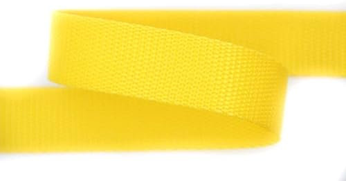 30mm | 5m Gurtband | Farbauswahl I 100% Polypropylen (gelb, 25mm)