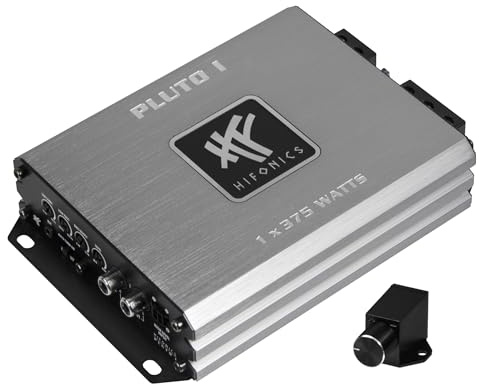 HiFonics PLUTO 1 | ultra-kompakte, digitale 1-Kanal MICRO Endstufe, Class D Subwoofer Amp mit 1 x 375 Watt RMS