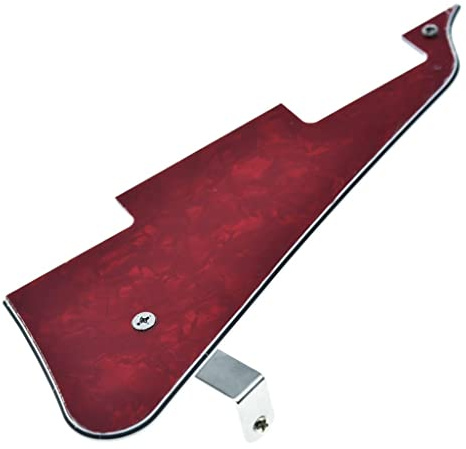Dopro LP Gitarre Pickguard und LP Edelstahl Halterung mit Befestigungsschrauben aus Chromstahl für USA Les Paul TawnyStripe