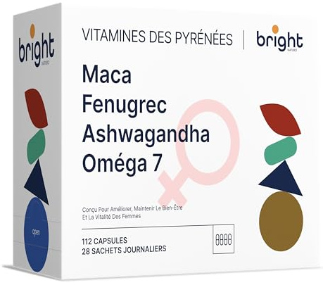 Management des Weiblichen Wohlbefindens – Maca, Bockshornklee, Ashwagandha & Omega 7 – Ohne Gentechnik | Fortschrittliche Synergie für Balance, Energie und tägliche Vitalität I 28 Tagesdosen