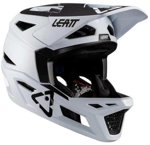 Leatt Casque MTB Gravity 4.0-Blanc White-M 57-58cm Helm, Weiß, Größe M 57-58 cm