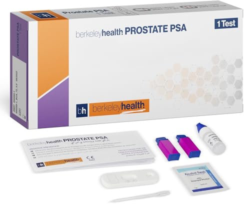 Berkeley Health Prostate Self Test Kit - Home PSA Self Check Set - Easy to Follow, Fast & 92% Accurate Diagnosis - 1 Pack