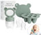 Fruchtsauger Baby ab 4 Monate, BPA frei Silikone Babynahrung Aufbewahrung Beißring Baby kühlend Zahnungshilfe Silicone Feeder for Safe Infant Self Feeding, 4 Month+