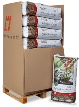 Liaflor Blähton Tongranulat Hydrokultur Keramik Pflanz Granulat Ton Kugeln Für Garten Zimmer Pflanzen Kübel Töpfe Drainage Substrat Design Mittel 8-16mm 50l x 13 Sack 650l / 1 Palette