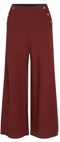 King Louie Damen Hose Pia Culotte Milano Uni (DE/NL/SE/PL, Alphanumerisch, M, Regular, Regular, Beet Red)
