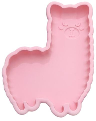 Amosfun Silikon Kuchenform Alpaka 6 Zoll Backform 2 Stück Bpa Frei Cartoon Motiv Cupcake Backzubehör Küchenform Wiederverwendbar Langlebig