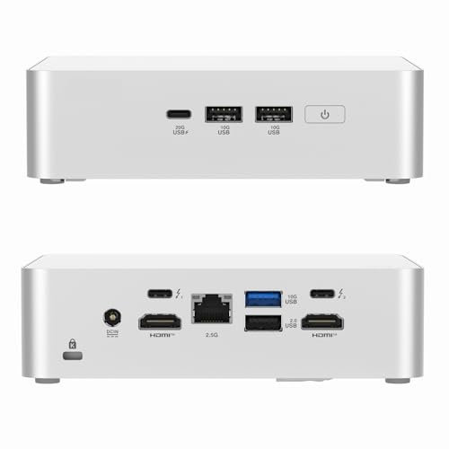 NUC 15 Pro+ NUC15CRSU9 Mini PC élégant avec processeur Intel Core Ultra 9, carte graphique Arc, double HDMI, Thunderbolt 4 | Idéal pour le travail, les jeux et la créativité (barébone sans RAM, SSD,
