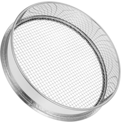 Abaodam Tamiz De Malla para Tierra y Piedras De Jardín Herramienta De Jardinería y Cocina Tamiz para Compost y Jardín Colador Fino para Tierra y Harina