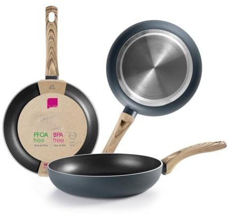 Levitantes Induktionspfanne aus Aluminium, Ø16 cm, leicht, leicht zu reinigen, ideal zum Kochen aller Arten von Lebensmitteln zu Hause.
