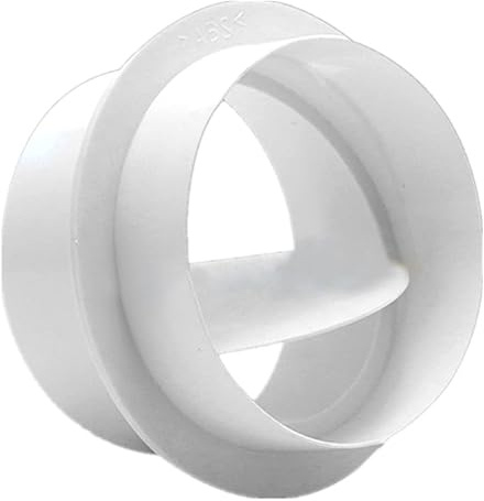 YKMYXZ, Clapet Anti-Retour Rond for Tuyau de Ventilation 80/100/110/150/200 mm, Anti-Courant d'air, for Ventilateur d'extraction(100mm)