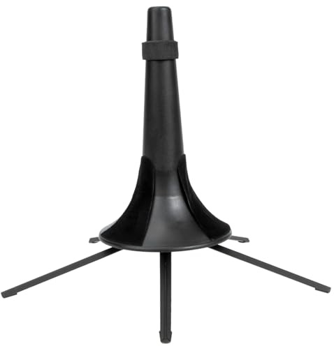 SUPVOX Soporte de Trompeta y Clarinete de Metal con Base de Cinco Patas Estable Soporte Portátil para Exhibición y Almacenamiento Seguro de Instrumentos Musicales con Almohadilla de