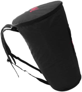 mophrati Djembe Tasche aus Oxford Stoff, extra dicke Polsterung für Rundumschutz und einfachen Transport, exquisites afrikanisches Handwerk, 12 Zoll Schwarz