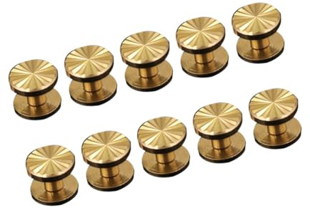 LIFKOME Borchie in Ottone a Forma di Girasole Rivetti per Cintura e Accessori di Artigianato 10 Pezzi Leggere e Facili da Trasportare per Pelletteria