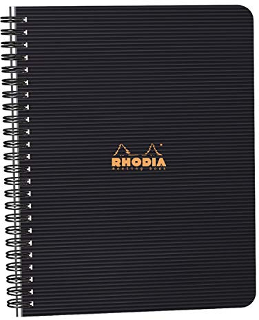 Rhodia PP Wirebound Meeting Book, A5, Black, (119941C)
