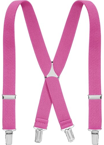 Playshoes Unisex Kinder Hosenträger Elastisch Hosenträger, Rosa, 70