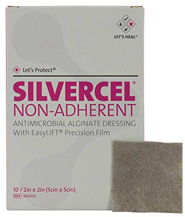 Silvercel D7706 nicht haftender Verband, 5 x 5 cm, 10 Stück