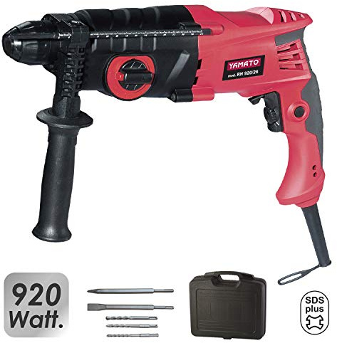 YAMATO 7020075 Martillo Perforador SDS Plus RH 920 Watt, Cranberry